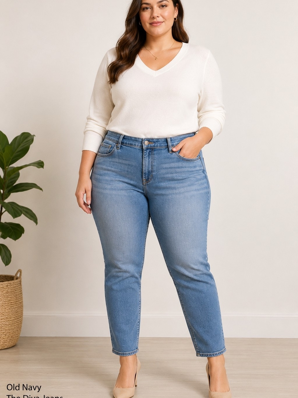 Old Navy Light Blue Cropped Straight Jeans. The Diva
